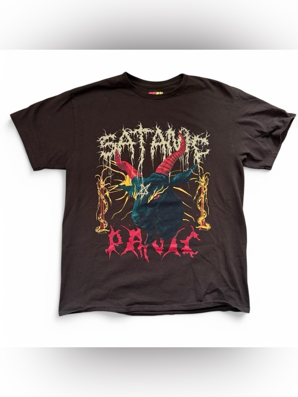 Teen Hearts satanic panic brown t shirt